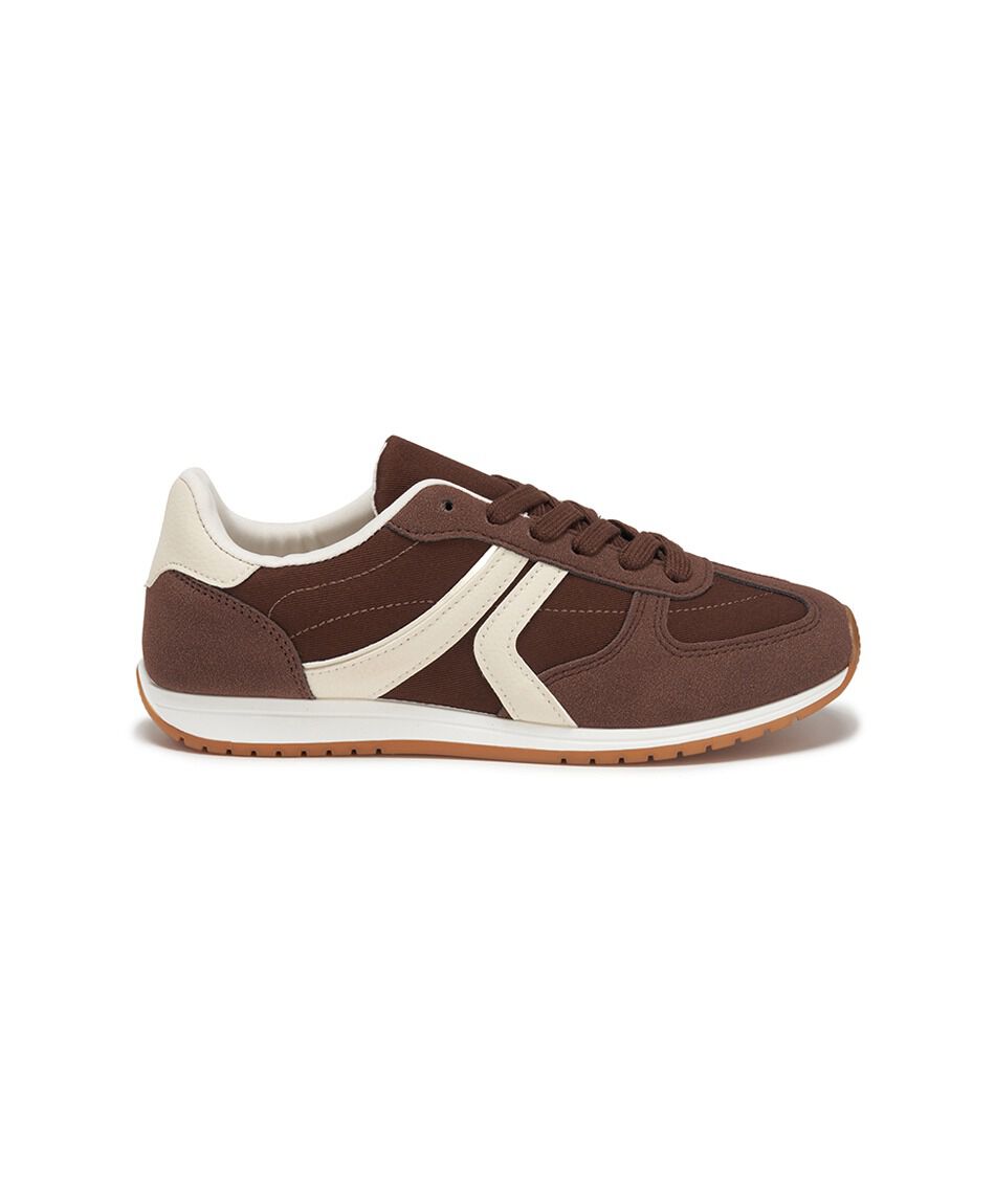 Zapatilla mujer retro mocca