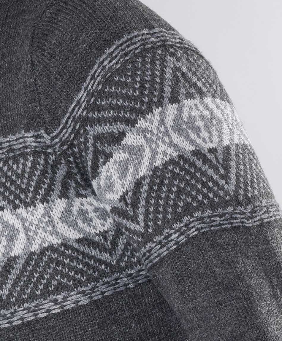 Sweater hombre rombos capucha