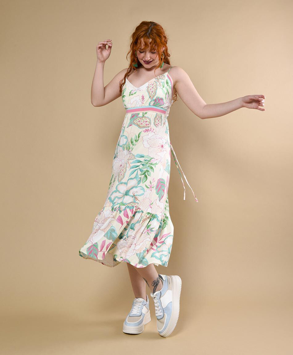 Vestido midi tirantes