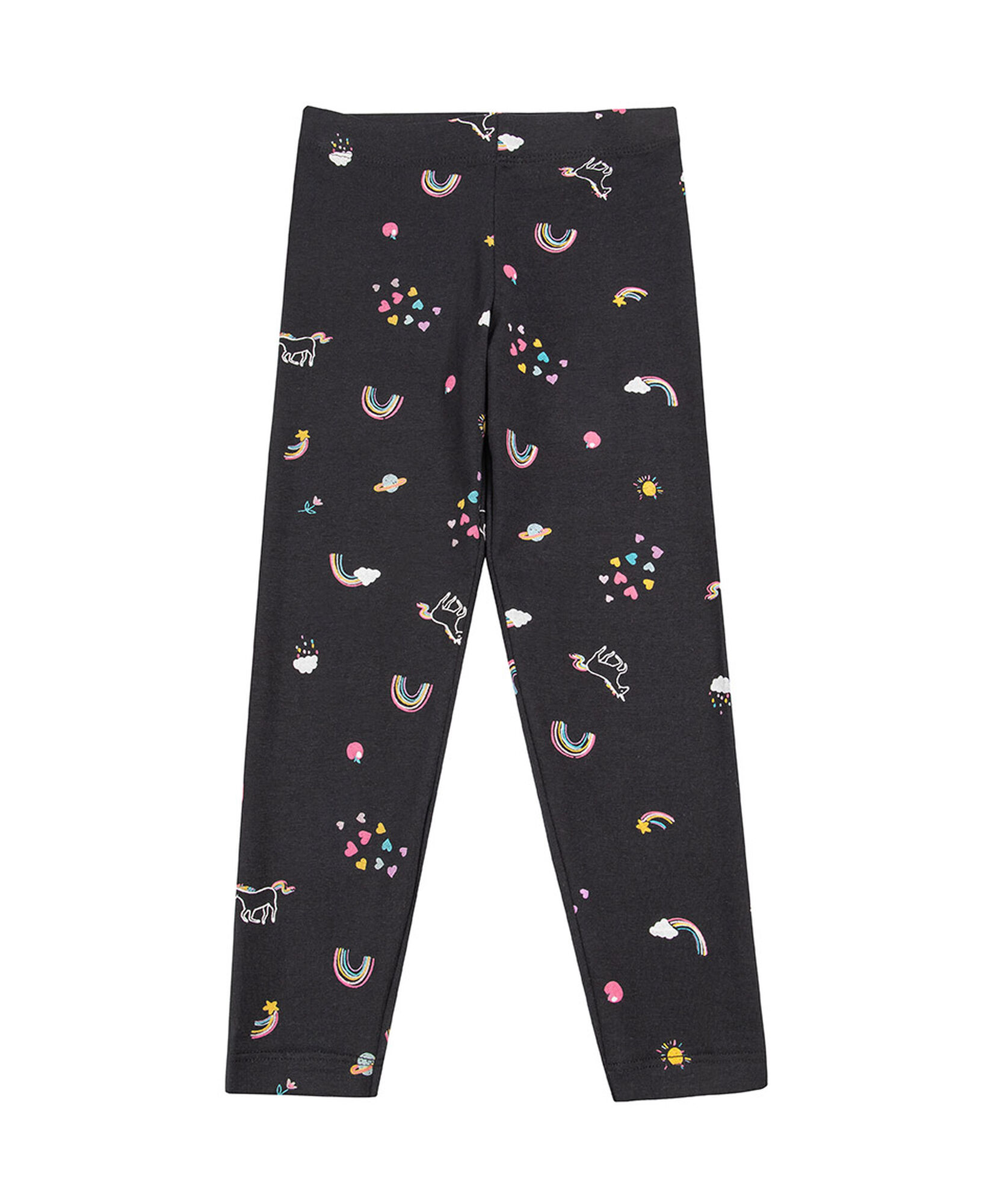 Leggins bebé negro arcoíris Leggins bebé negro arcoíris