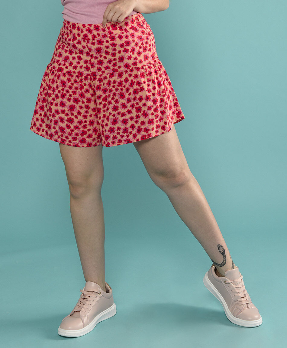 Mini pantalon estampada