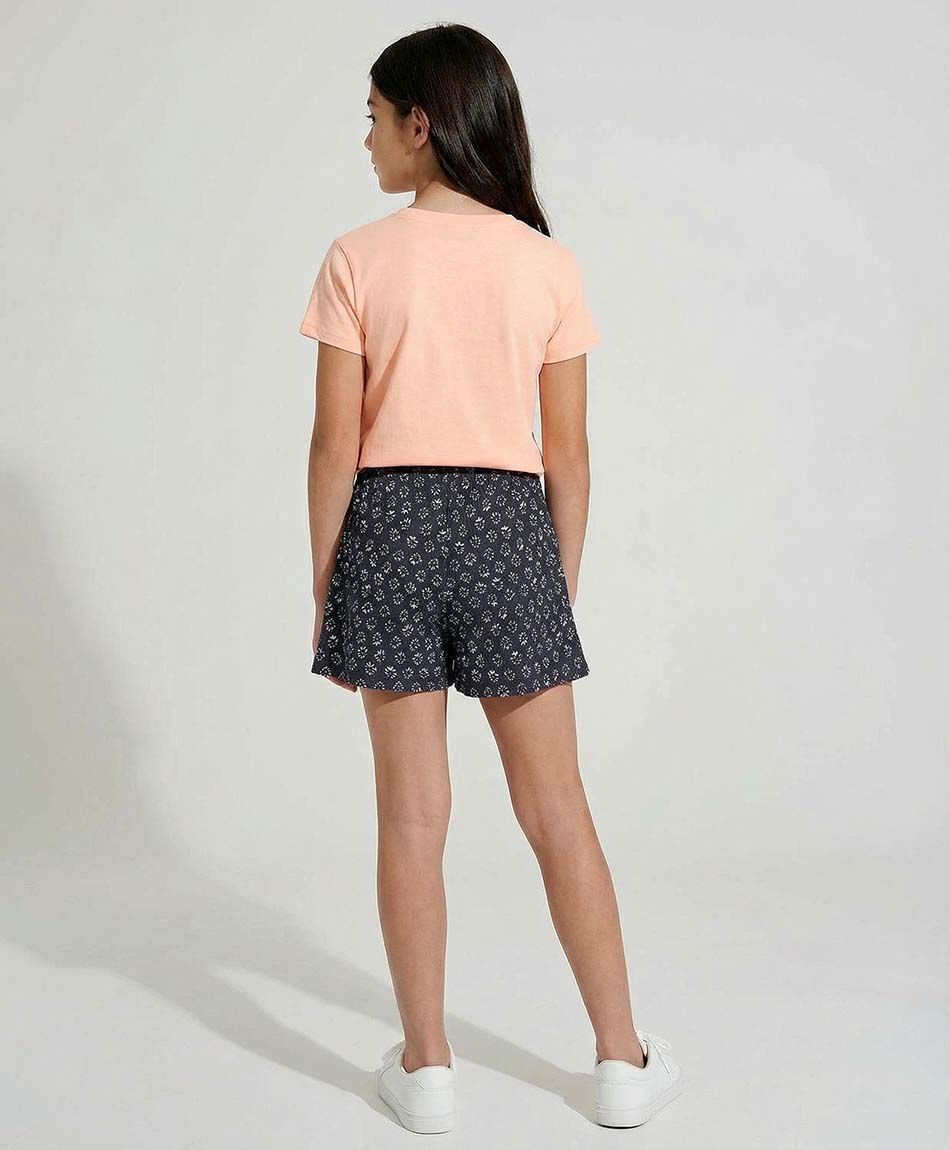 Short ni&ntilde;a falda flores