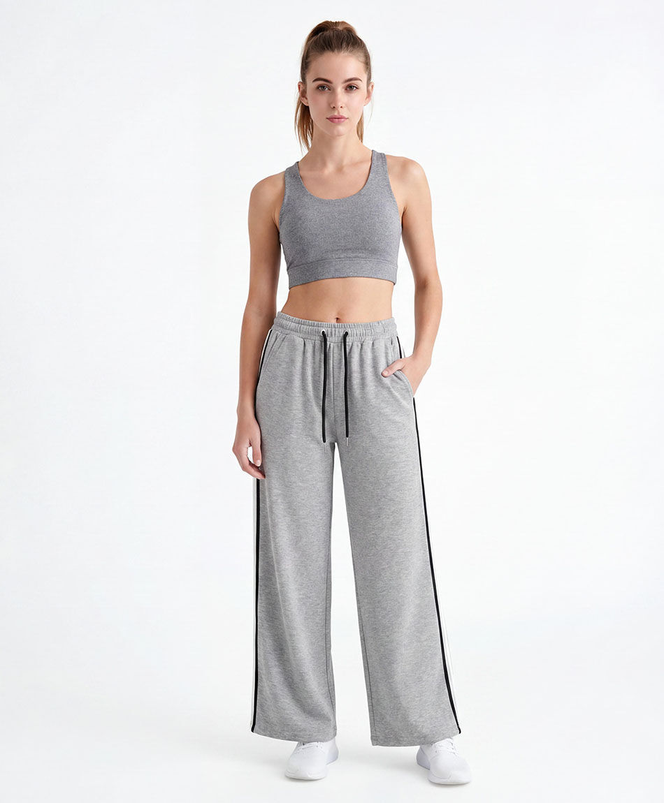 Pantal&oacute;n deportivo mujer gris flare