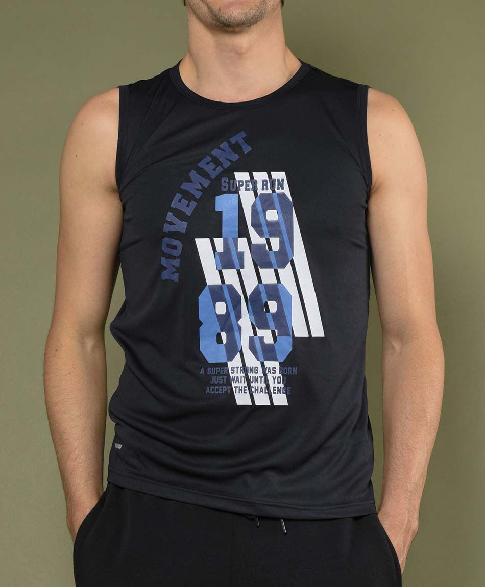 Polera deportiva manga corta cuello redondo