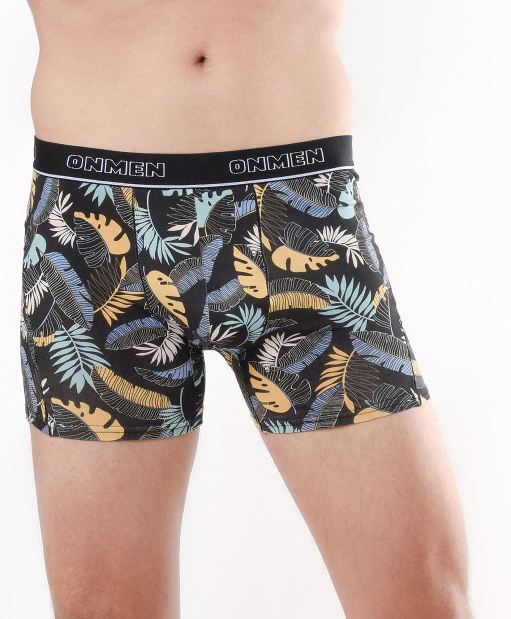Pack 2 boxer hombre gris y hojas Pack 2 boxer hombre gris y hojas