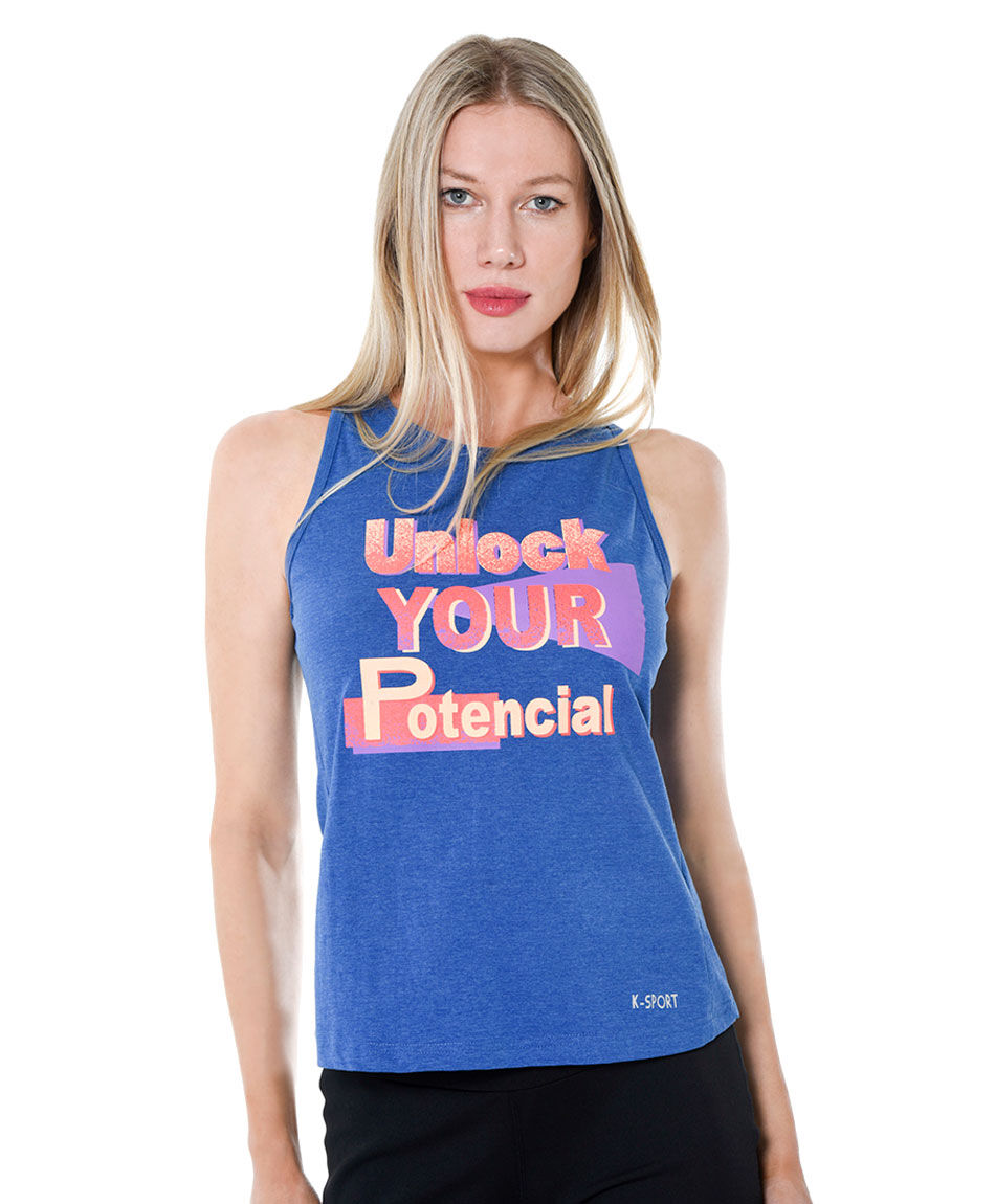 Polera deportiva  print