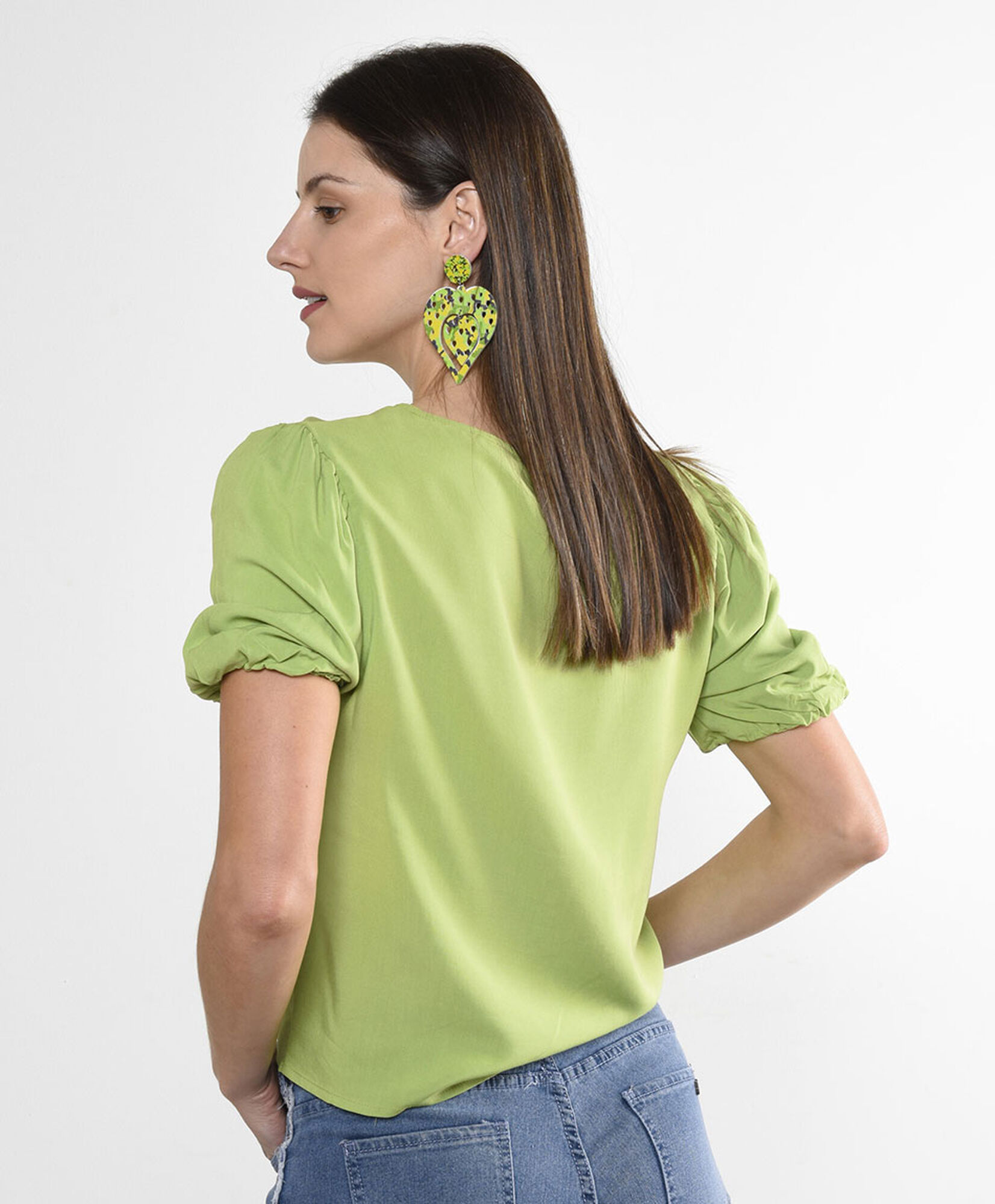 Blusa crop manga corta Blusa crop manga corta