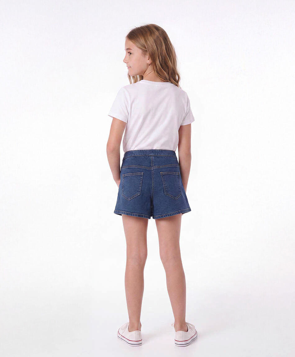 Short ni&ntilde;a falda denim