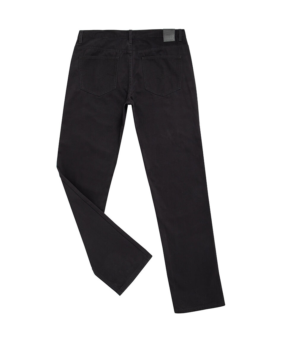 Pantal&oacute;n hombre liso negro