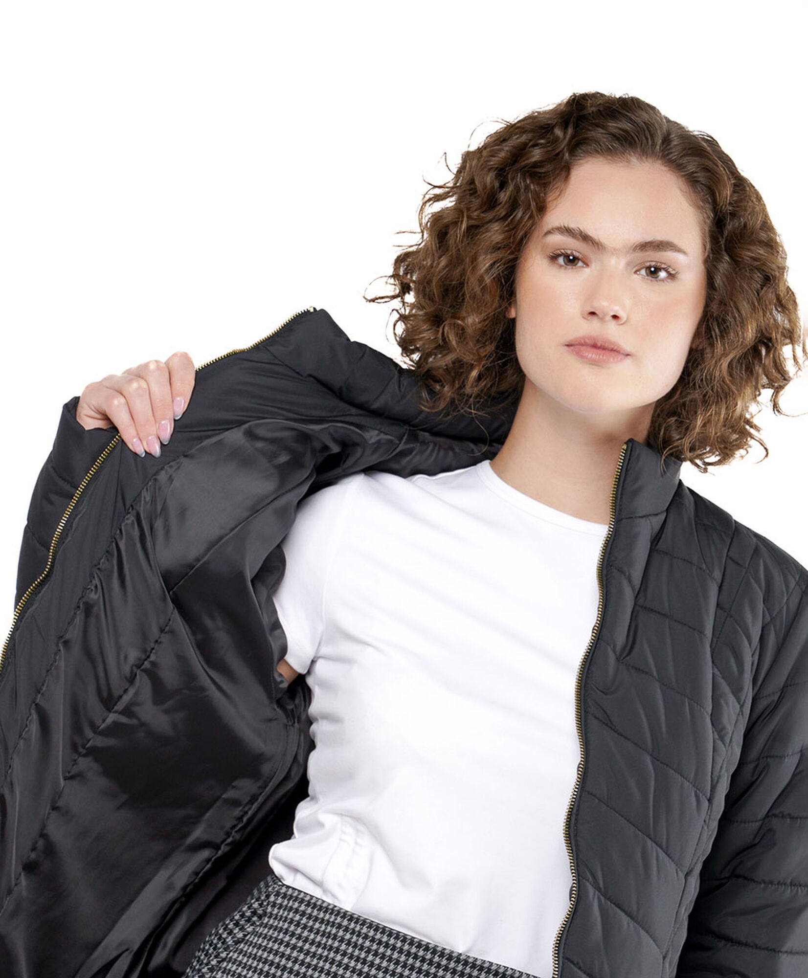 Parka mujer acolchado diagonal Parka mujer acolchado diagonal