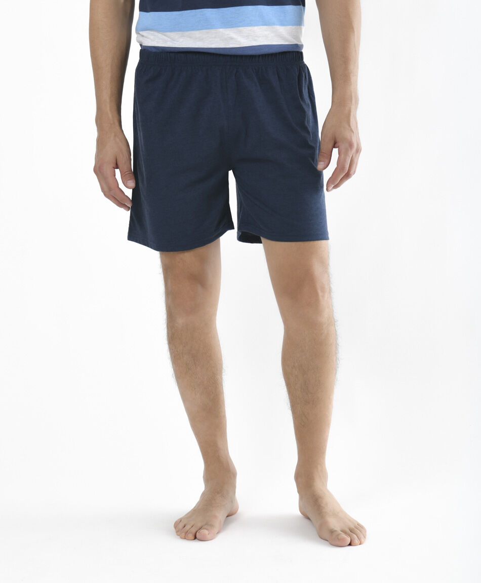 Pijama hombre jaspeado franjas 2 piezas