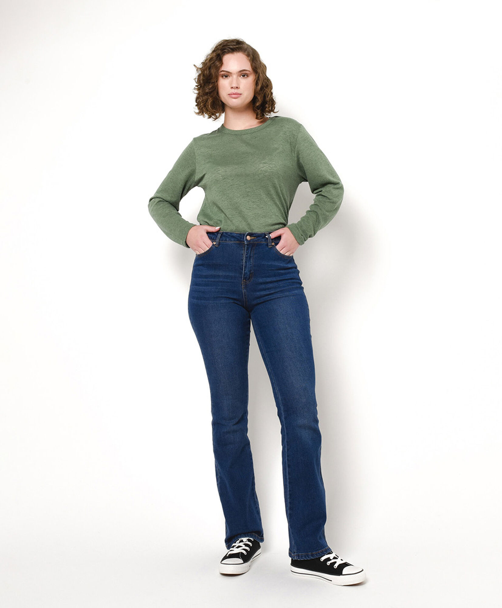 Jeans mujer lisos flare Jeans mujer lisos flare