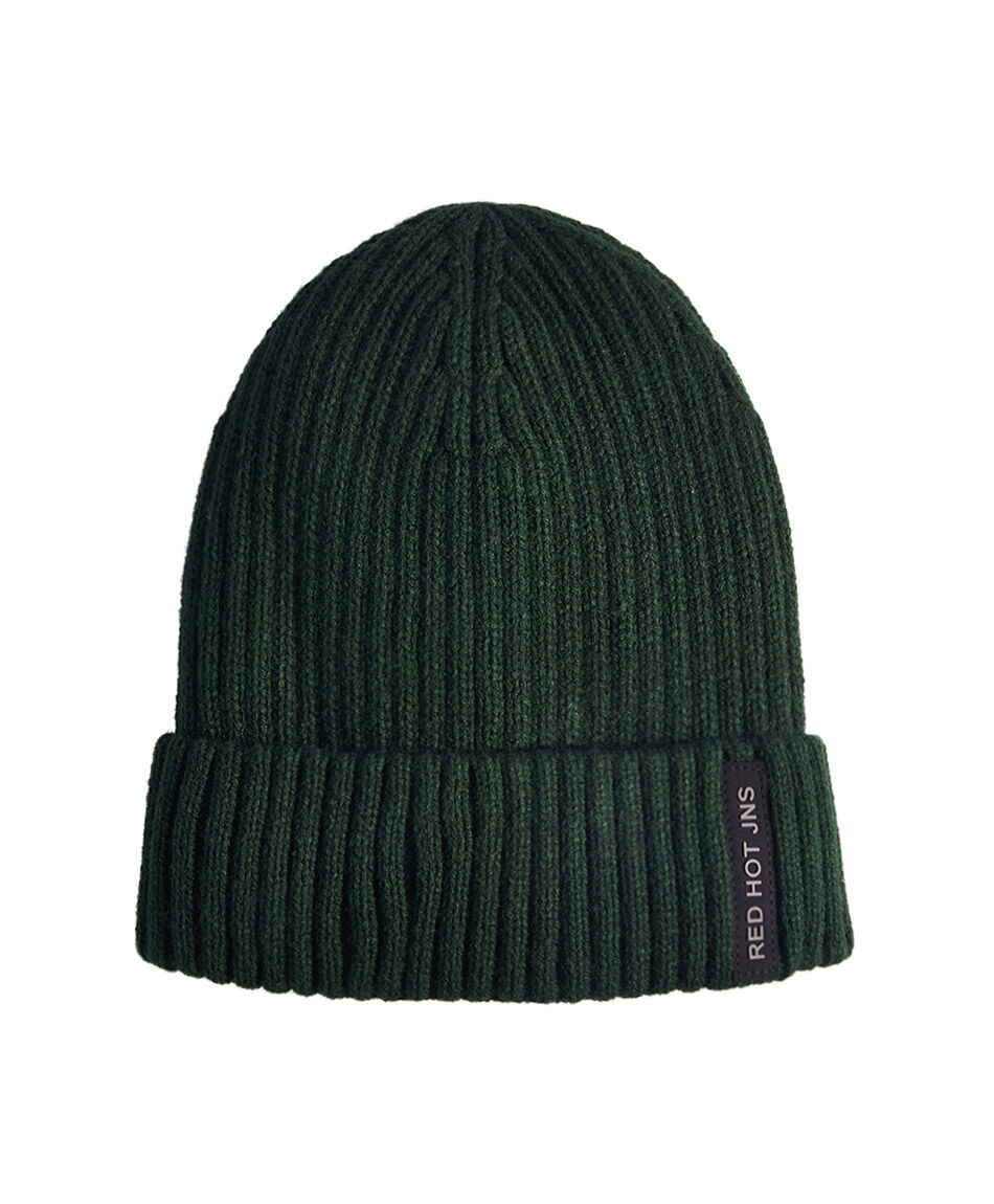 Gorro hombre urbano verde