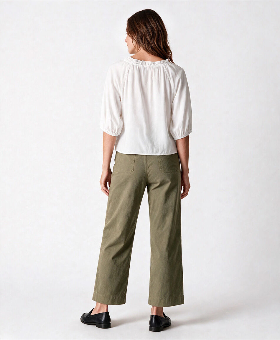 Pantal&oacute;n mujer bolsillos anchos