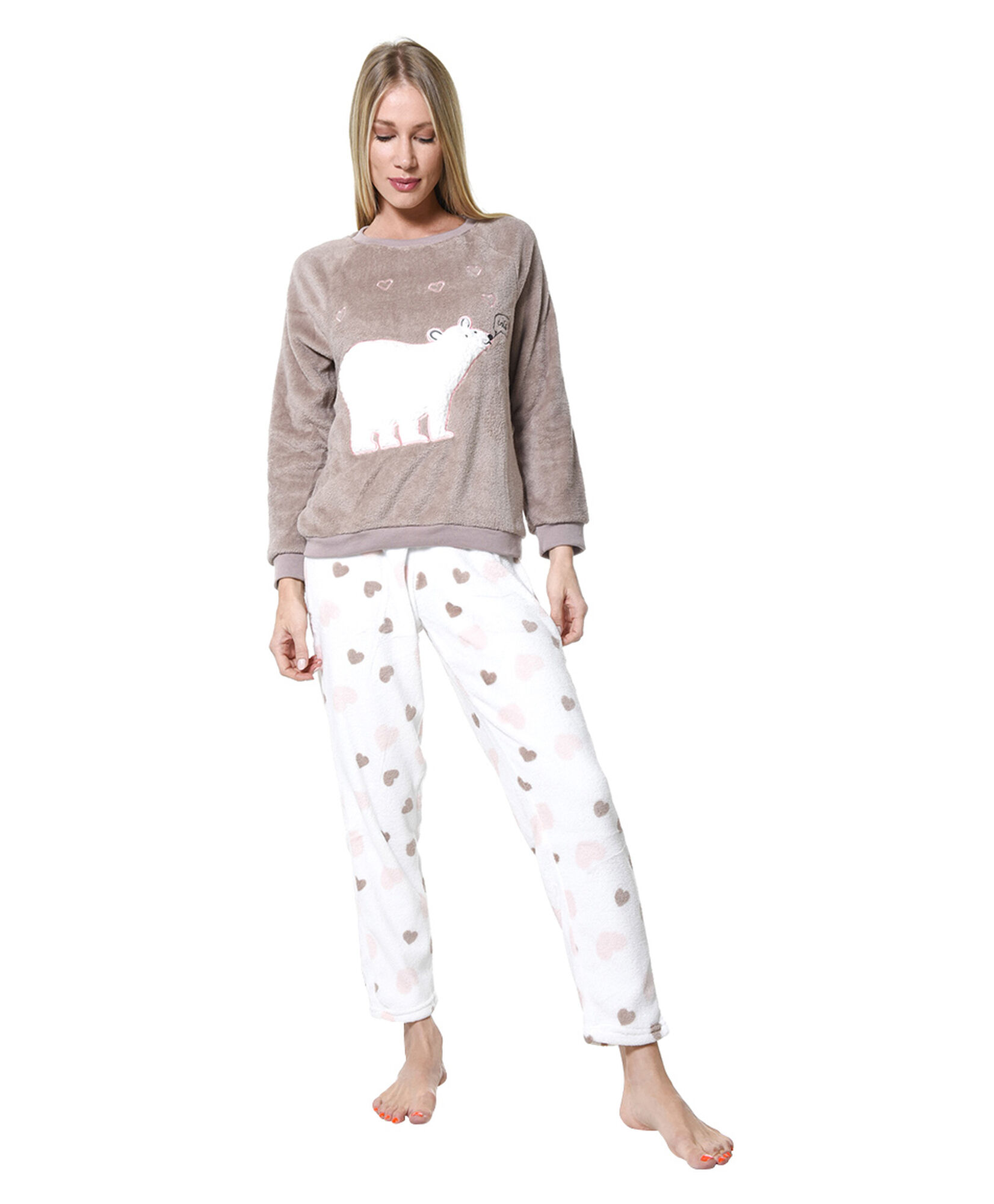 Pijama coral print animal Pijama coral print animal