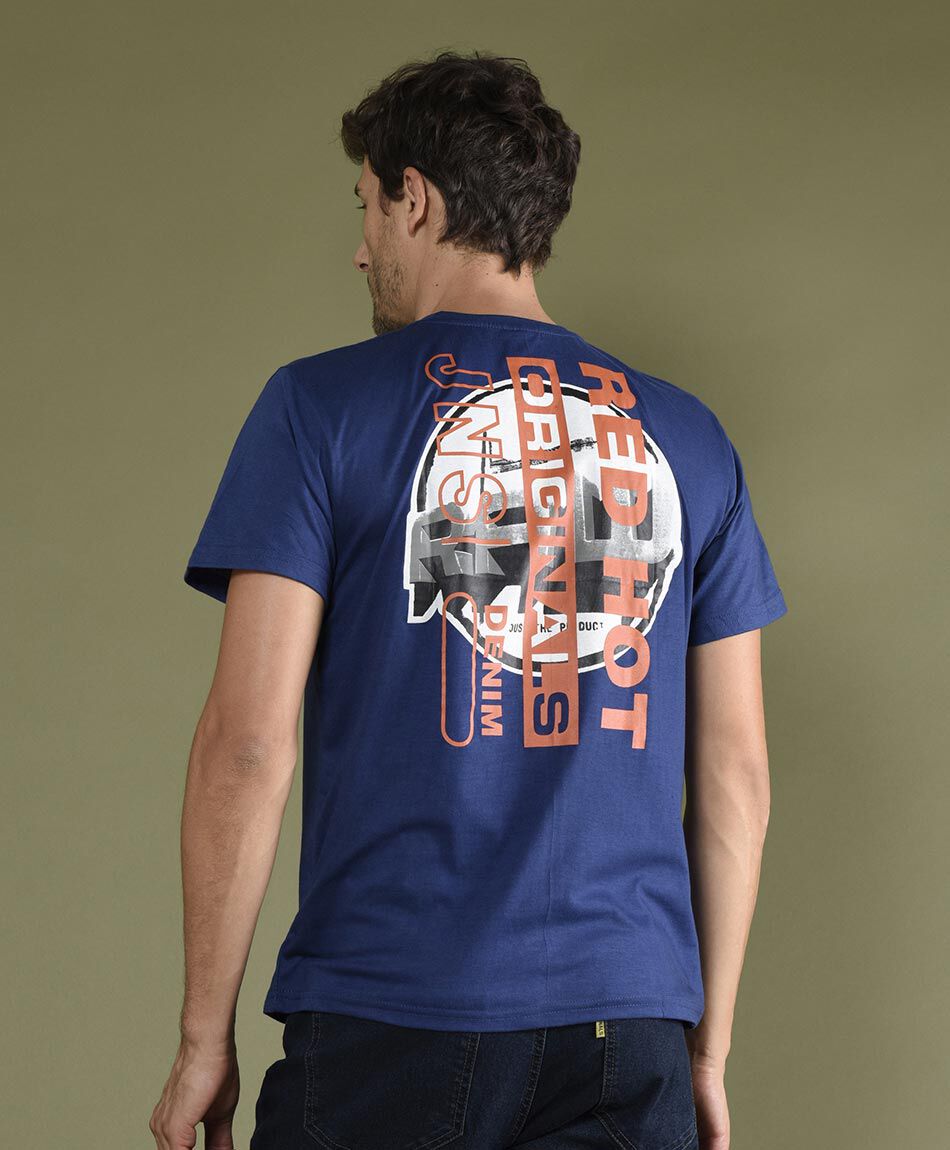 Polera manga corta cuello redondo