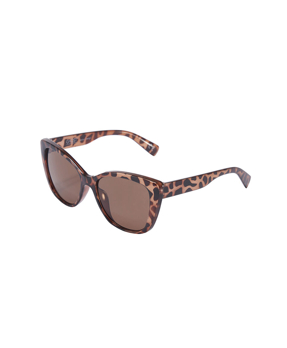 Lentes mujer animal print caf&eacute;