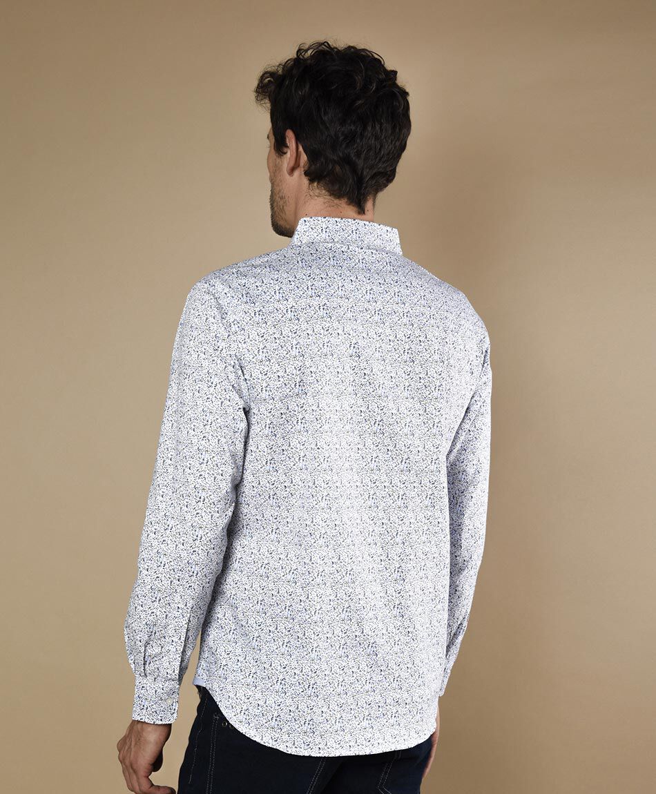 Camisa floral manga larga
