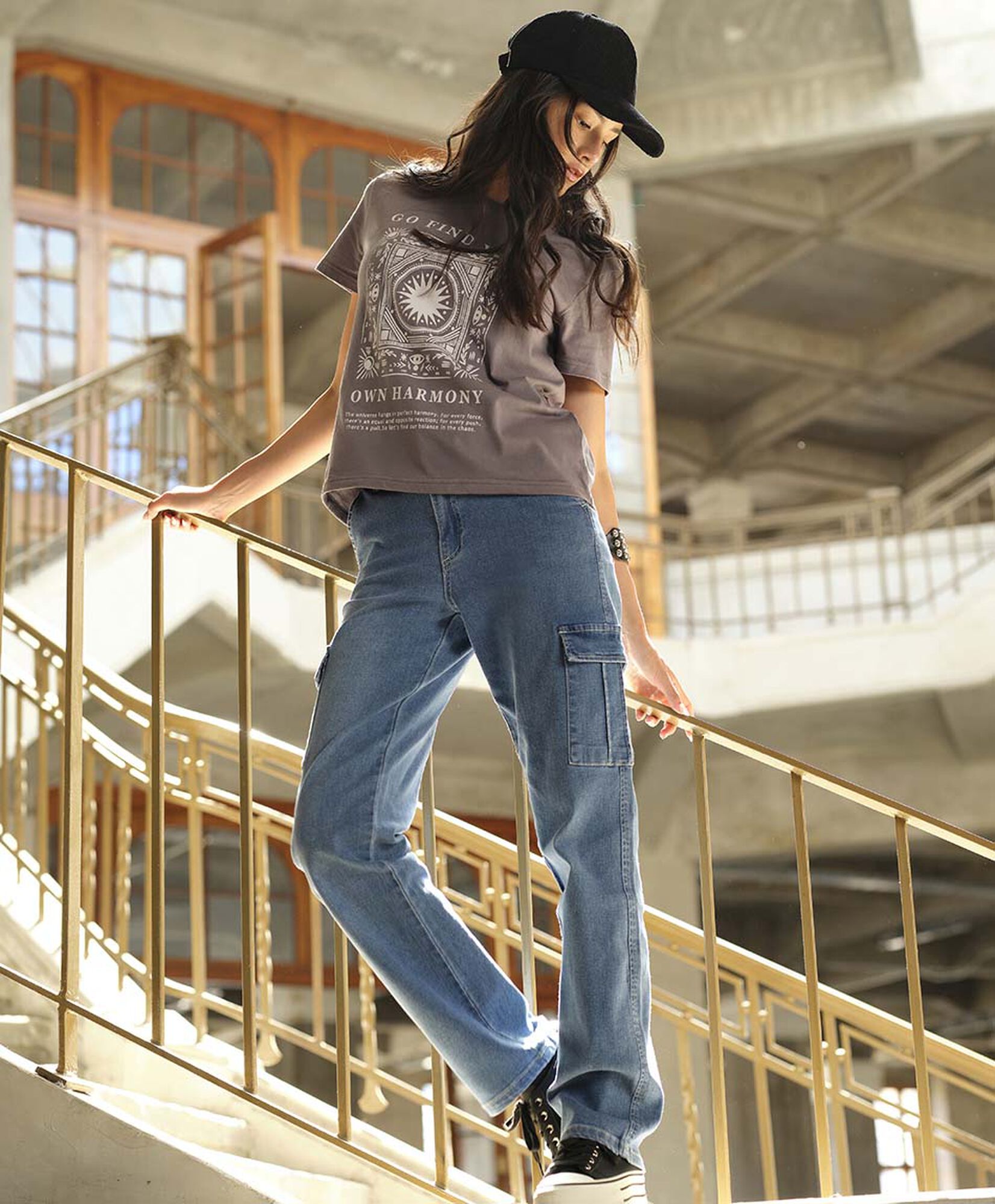Jeans mujer cargo Jeans mujer cargo