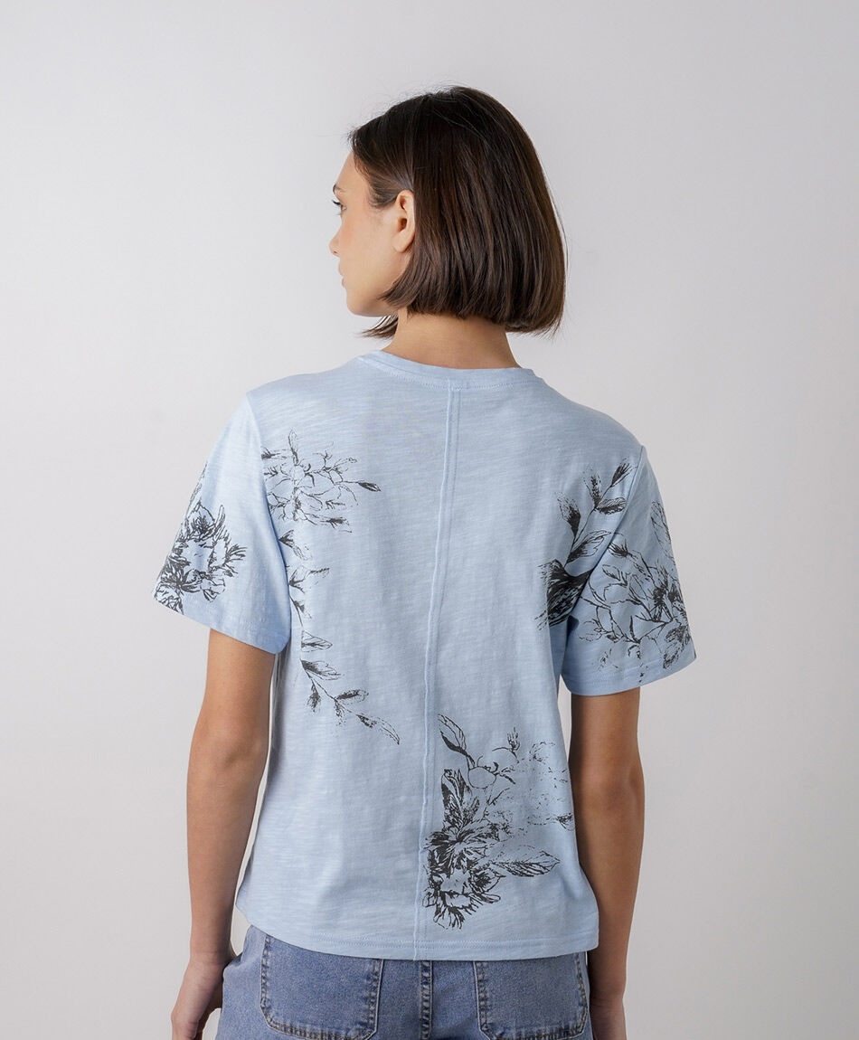 Polera mujer print p&aacute;jaro