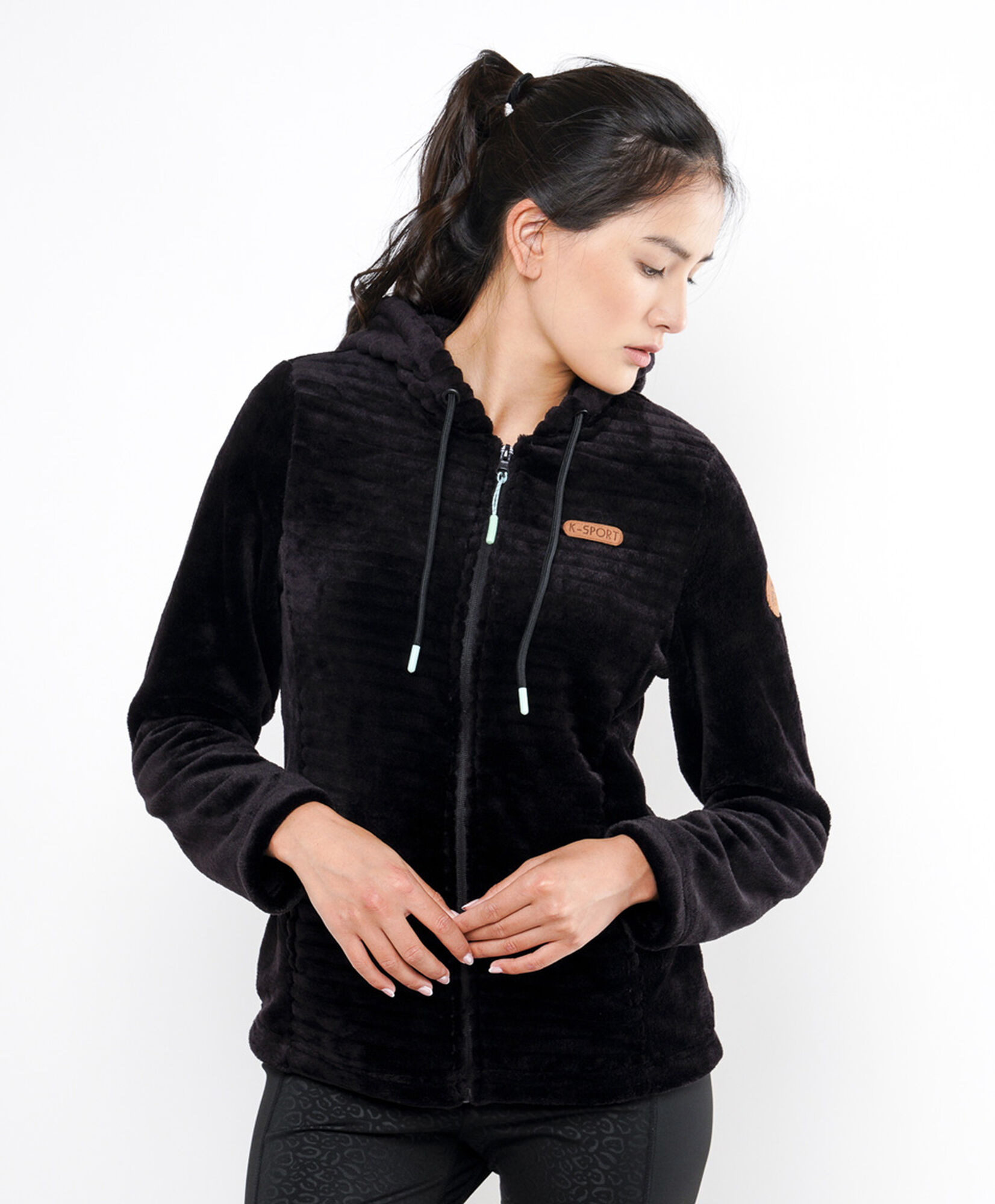 Polar deportivo mujer textura black Polar deportivo mujer textura black