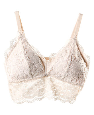 Bralette mujer encaje floral escote en v