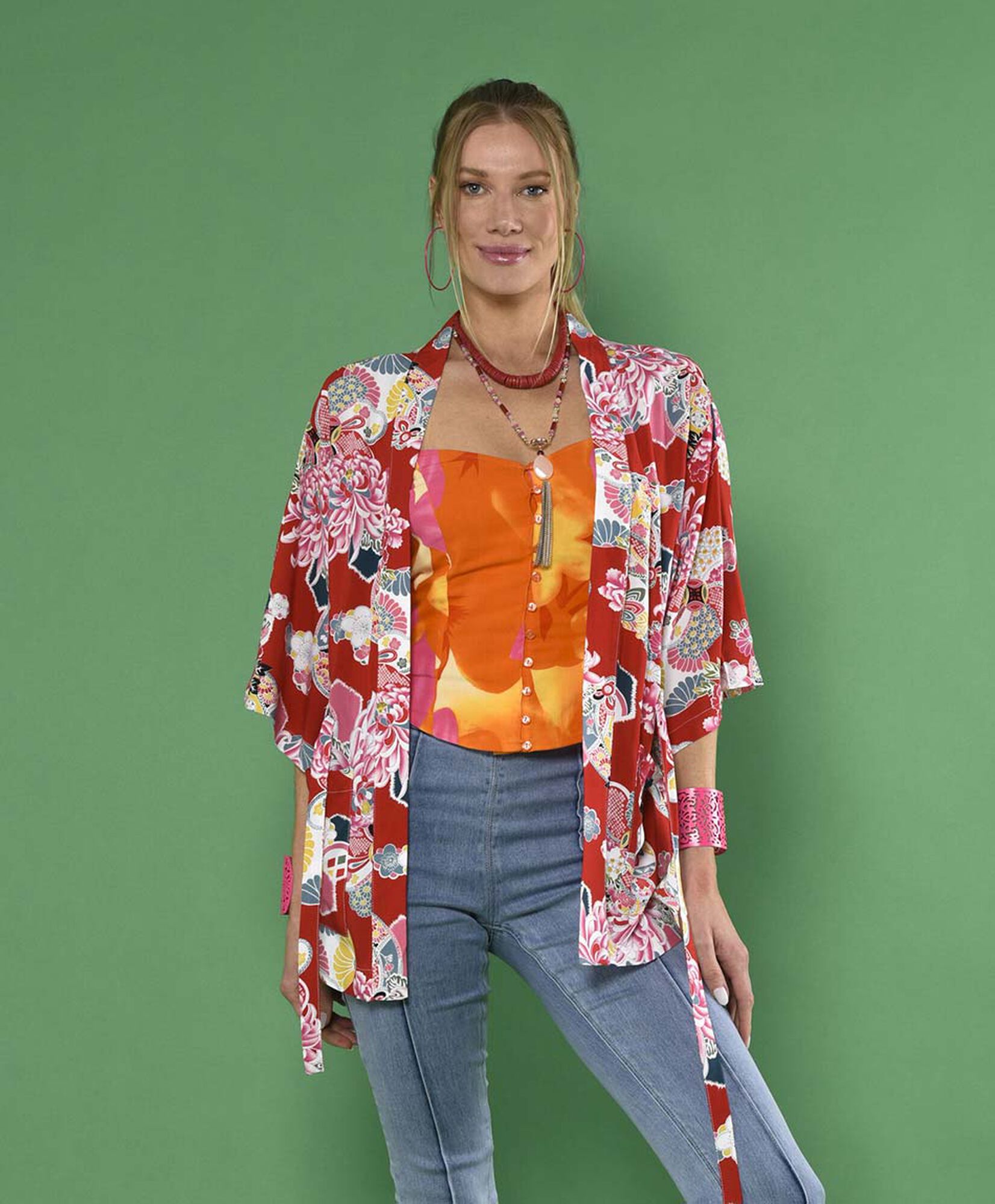Kimono manga al codo Kimono manga al codo