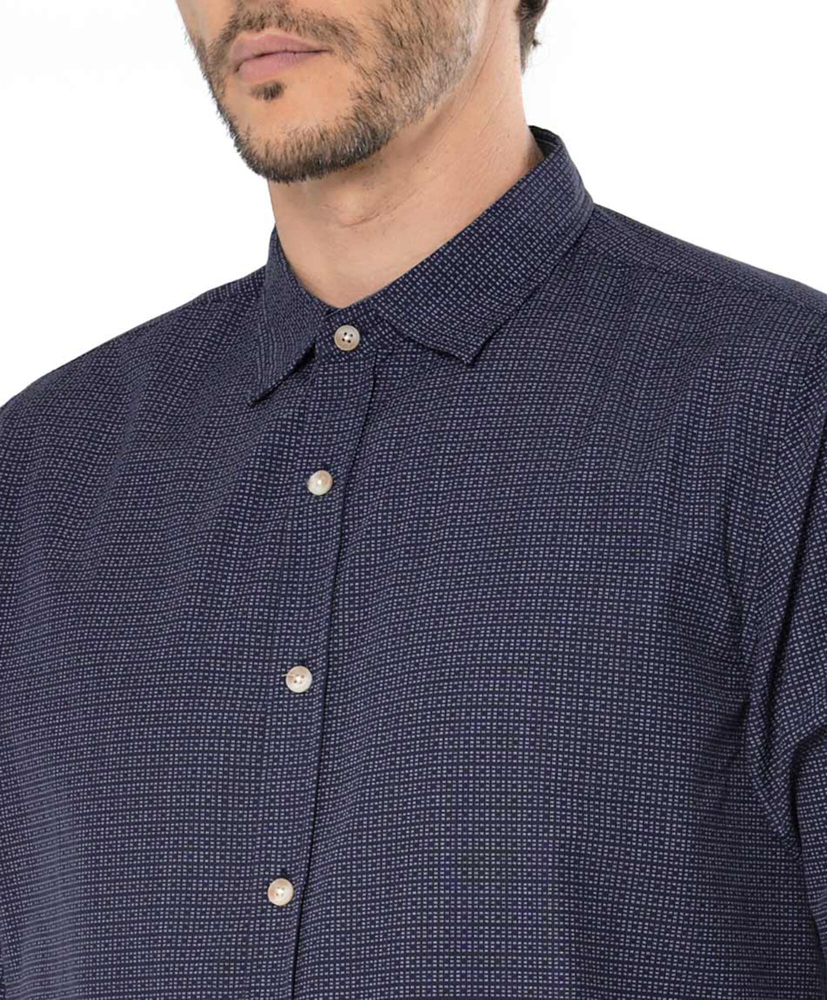 Camisa hombre mini cuadros Camisa hombre mini cuadros