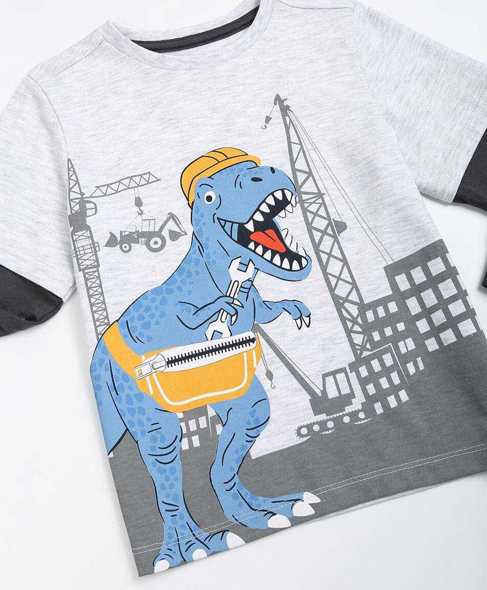 Polera beb&eacute; dino city