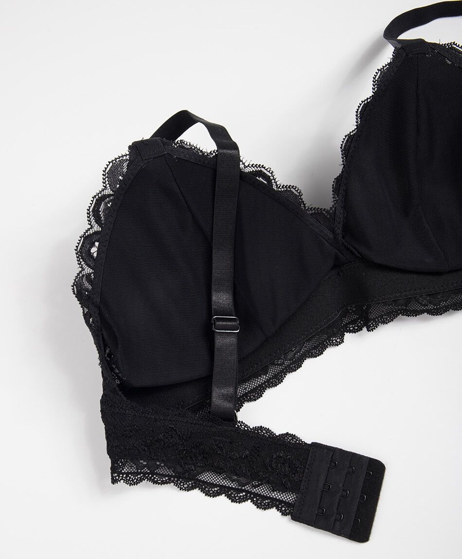 Bralette mujer triangular encajes