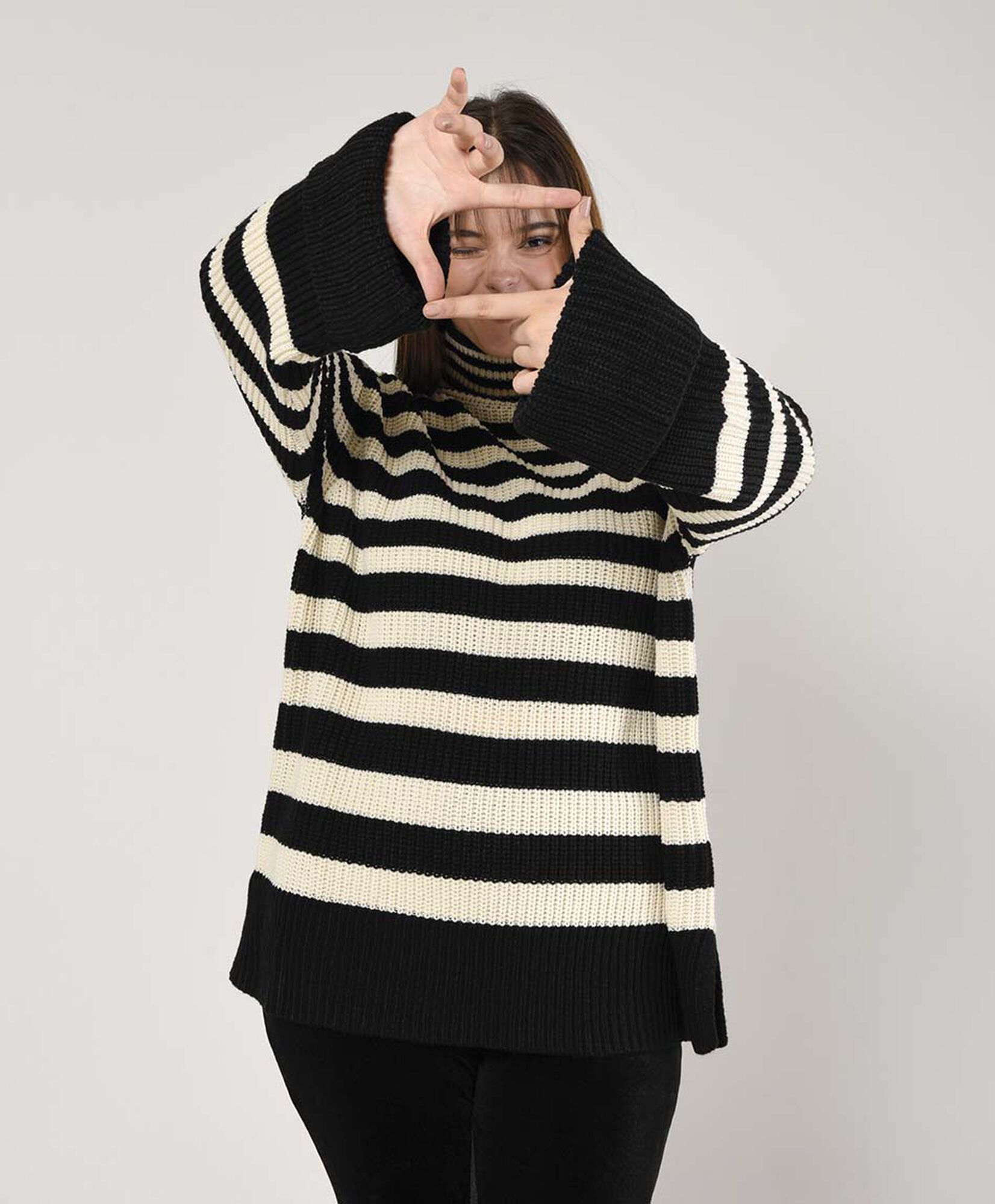 Sweater mujer oversize líneas Sweater mujer oversize líneas