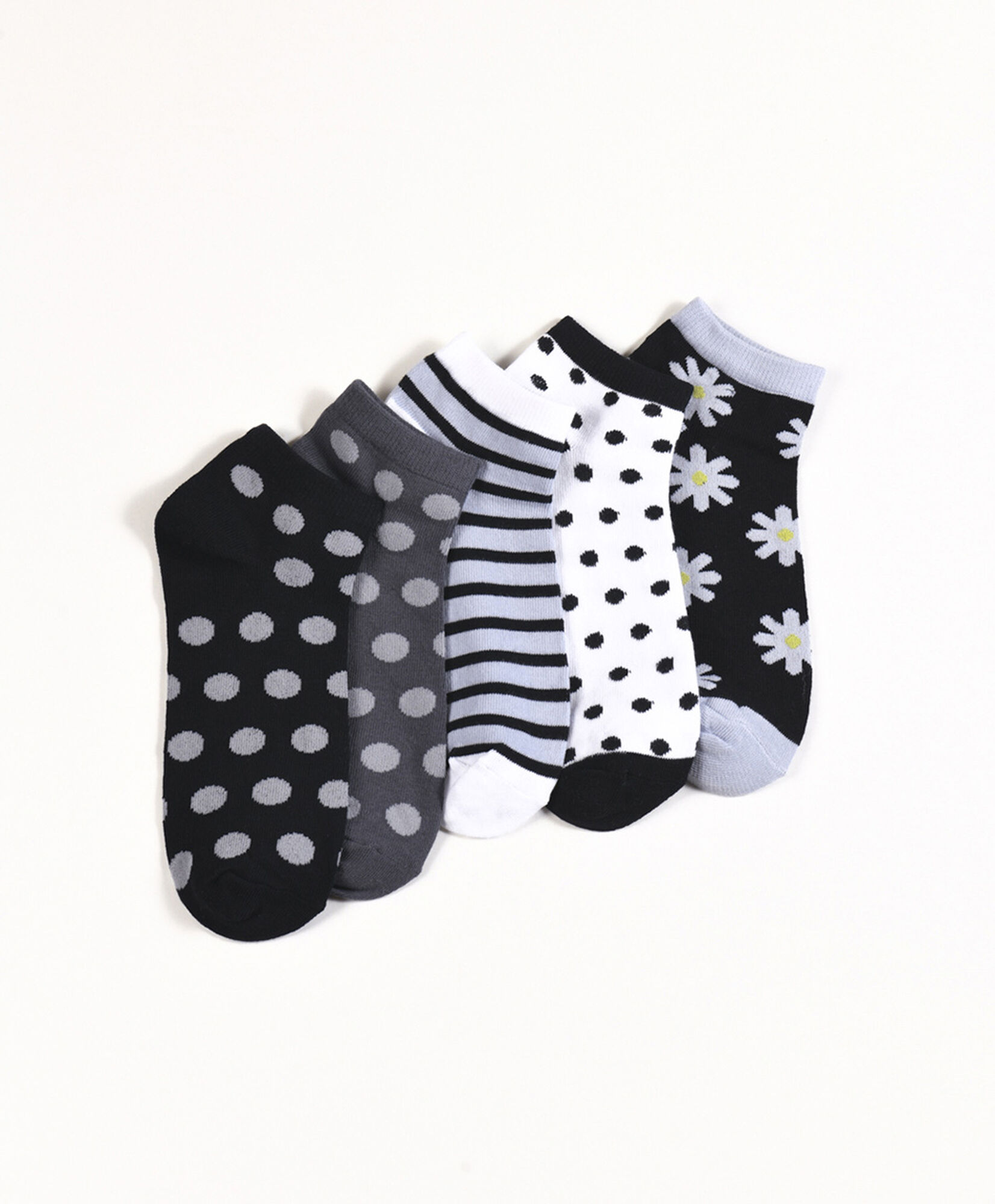 Pack 5 calcetines mujer cortos diseños Pack 5 calcetines mujer cortos diseños