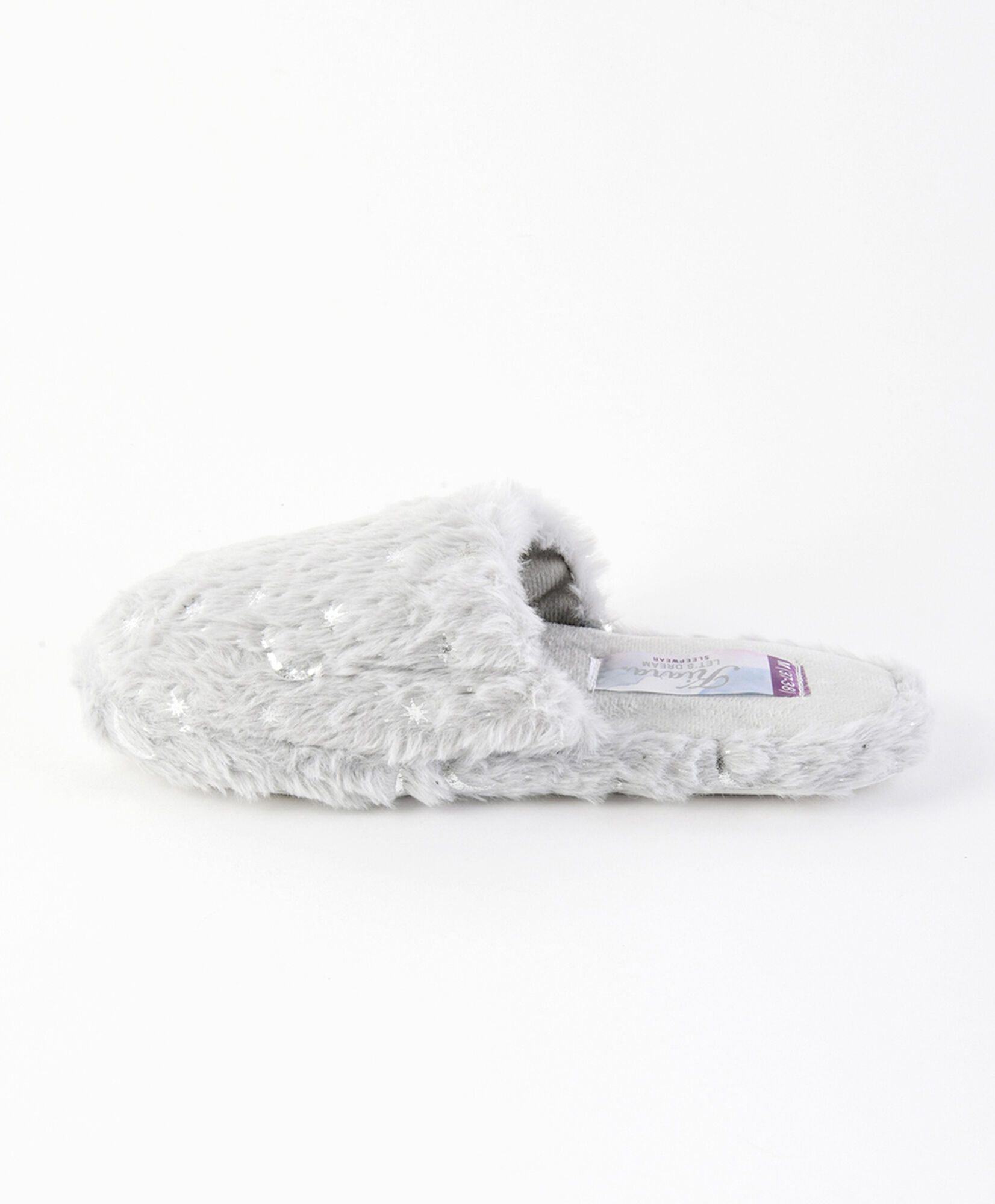 Pantufla mujer coral brillos gris Pantufla mujer coral brillos gris