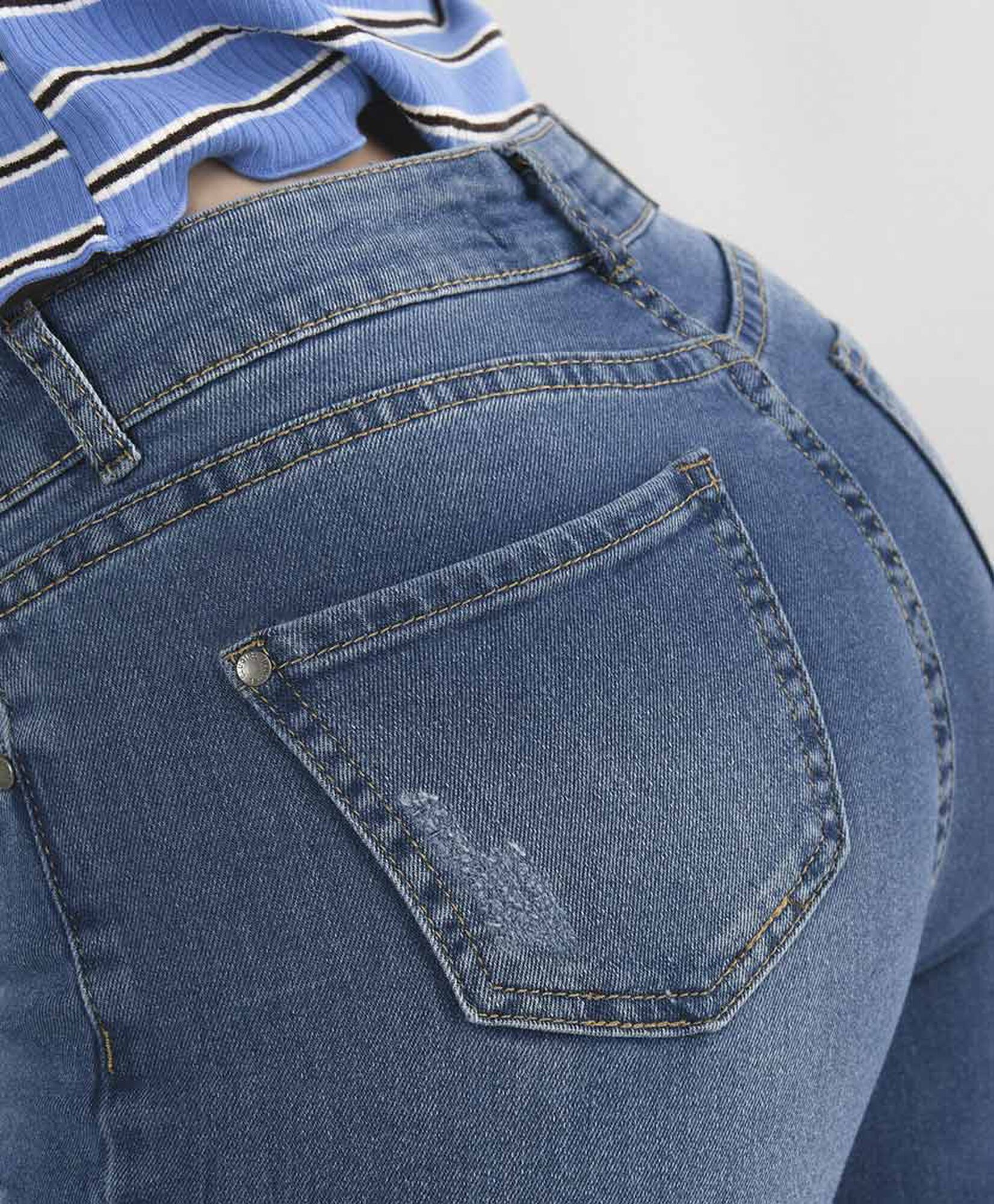 Jeans mujer desflecado flare Jeans mujer desflecado flare