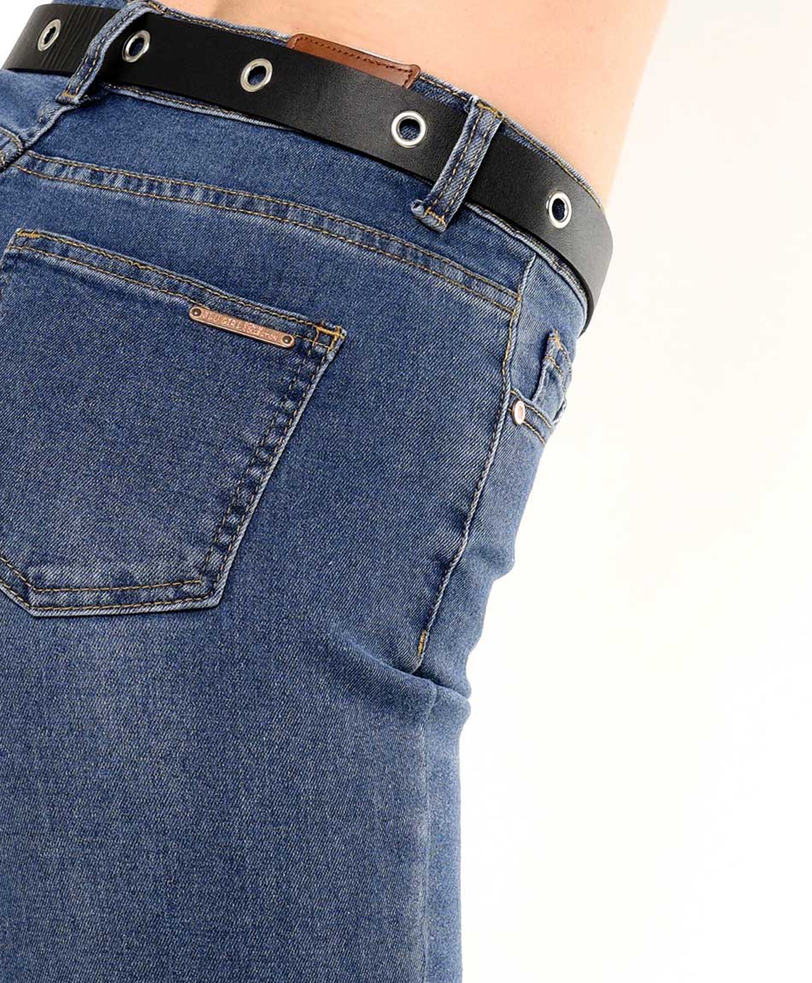 Jeans mujer cinturón flare Jeans mujer cinturón flare
