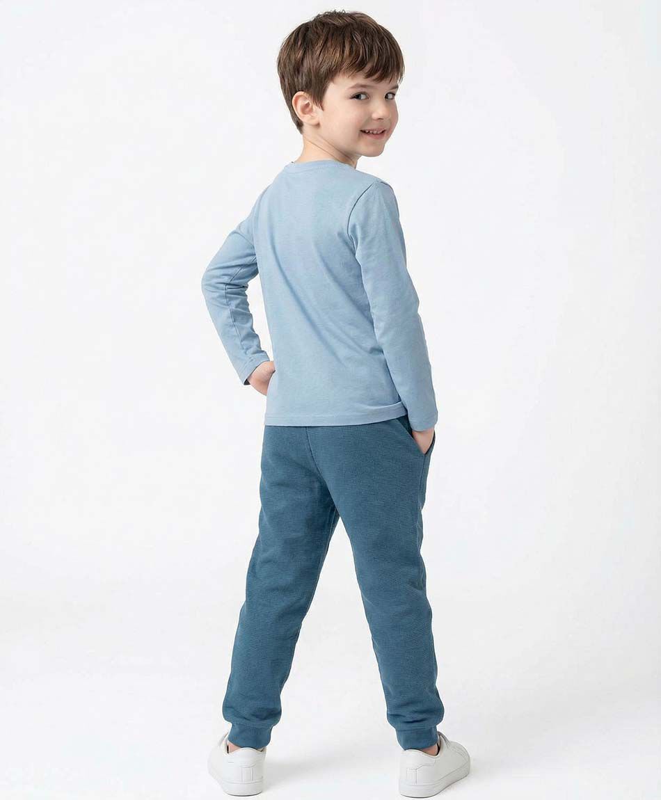 Pantal&oacute;n ni&ntilde;o buzo azul light