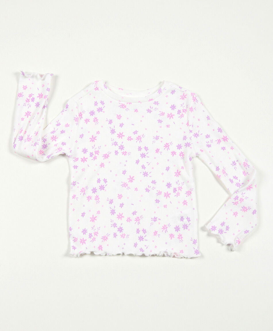 Polera niña florcitas