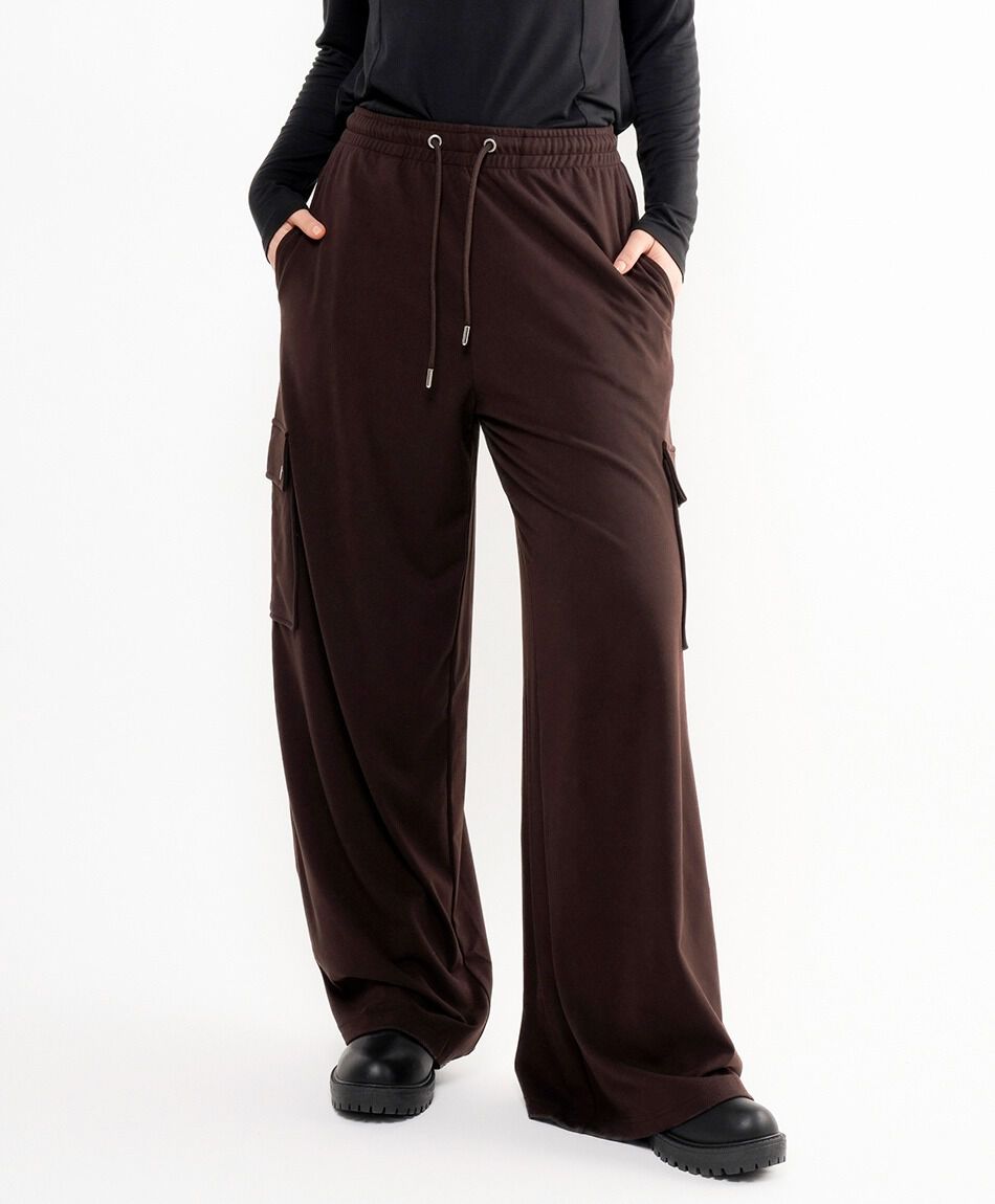 Pantal&oacute;n mujer cargo brown