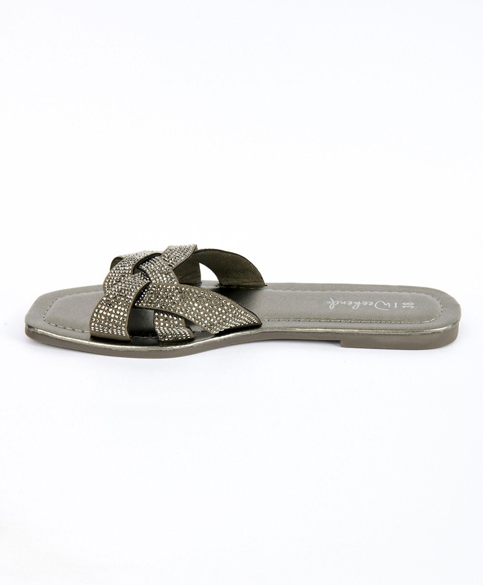 Sandalia mujer brillante gris Sandalia mujer brillante gris