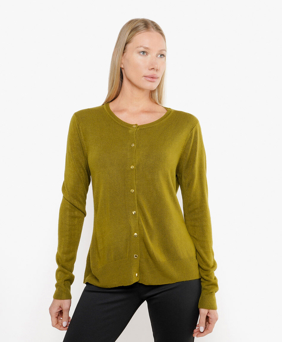 Cardigan mujer b&aacute;sico