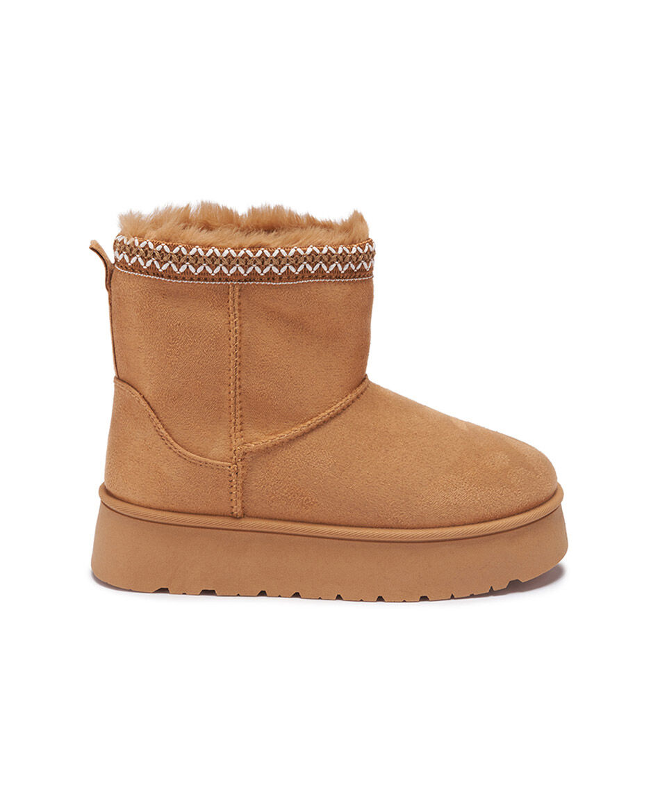 Bota mujer comfy larga bordado pantubota