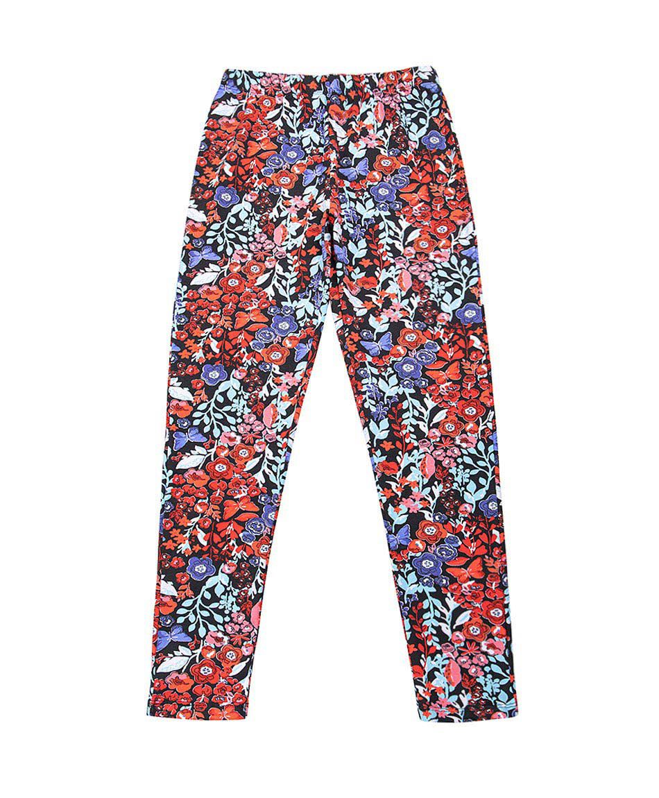 Pack 2 leggins ni&ntilde;a floreada color