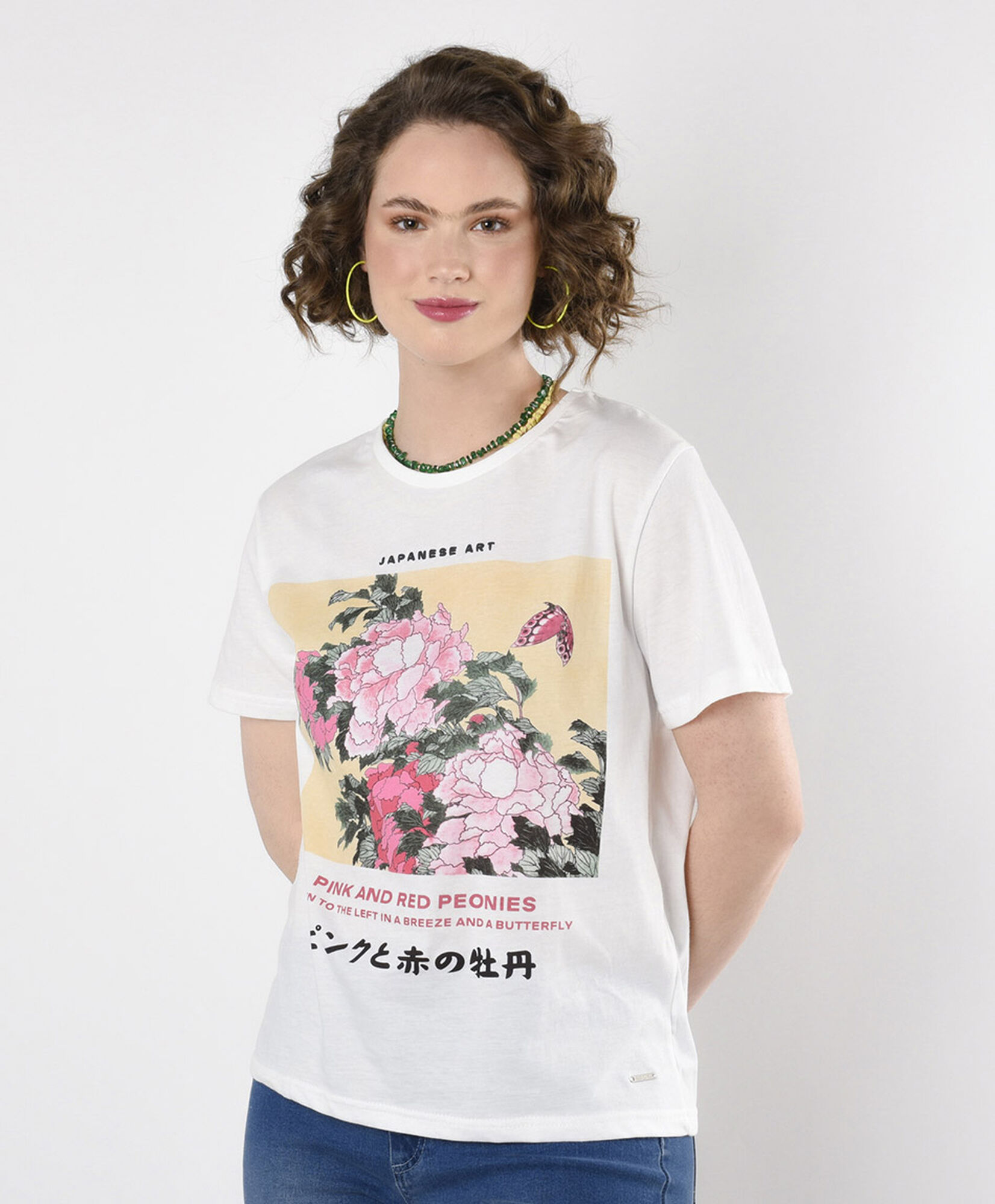 Polera mujer estampado japonés Polera mujer estampado japonés