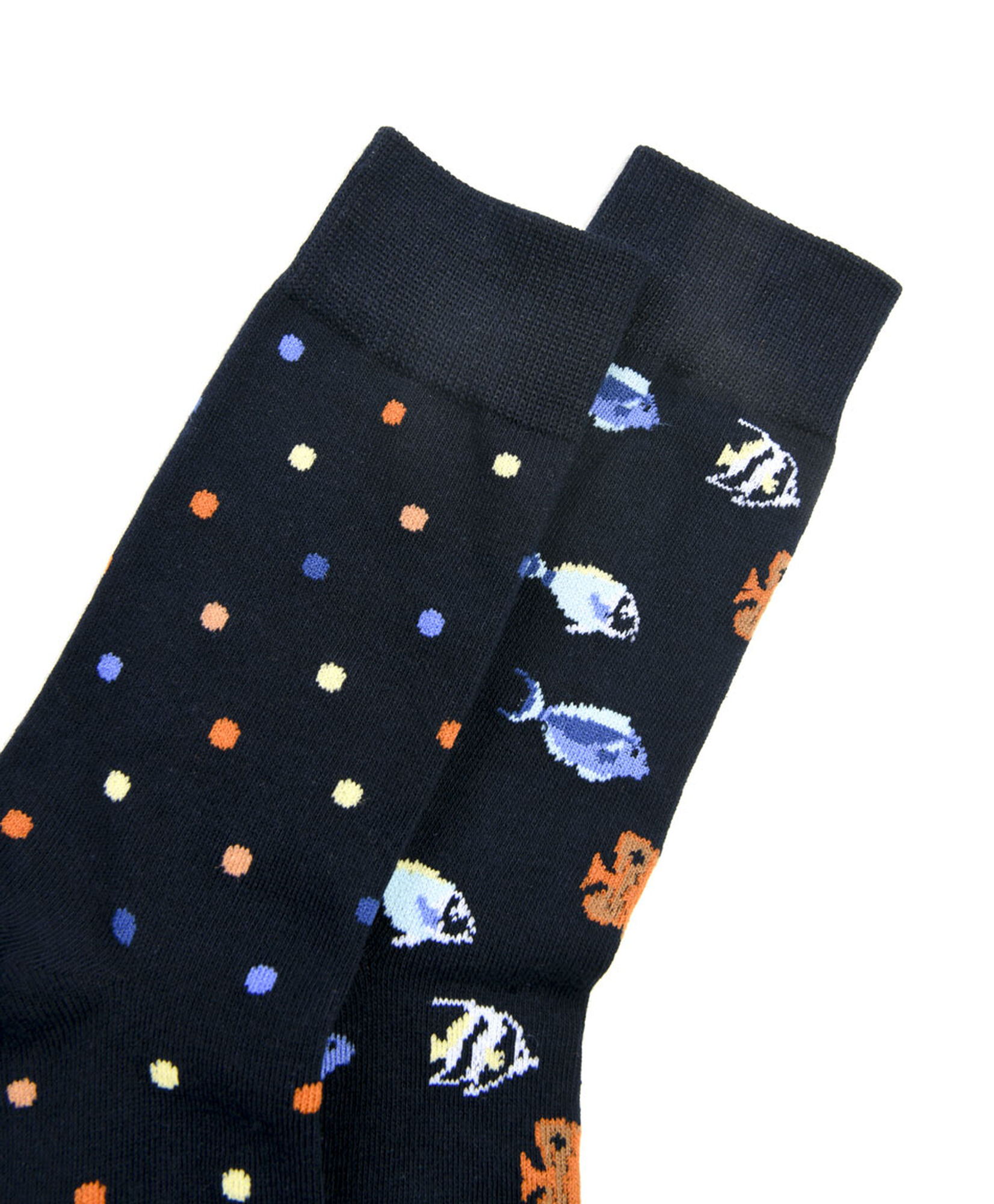 Set 2 calcetines hombre peces puntos Set 2 calcetines hombre peces puntos