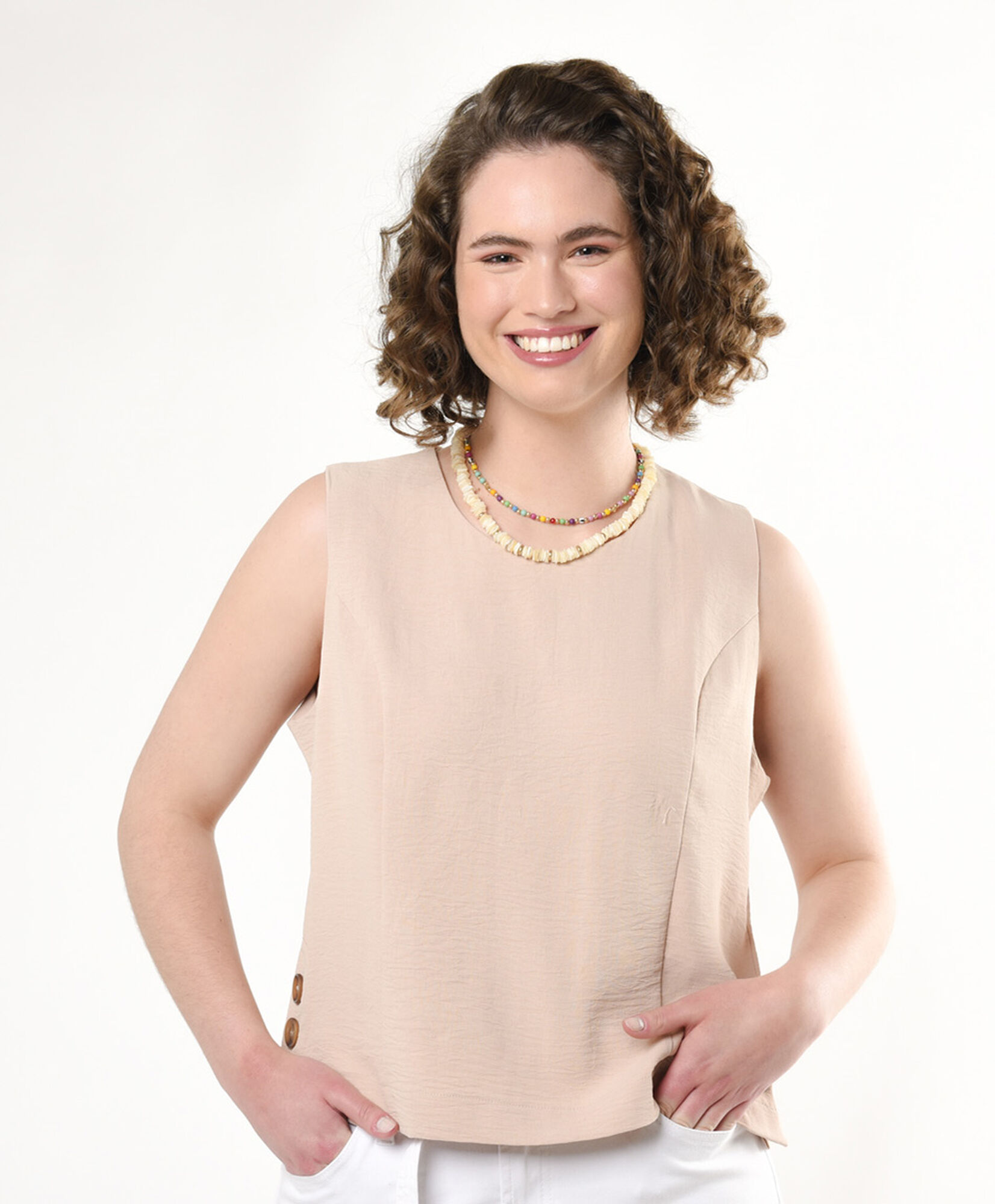 Blusa mujer botones laterales Blusa mujer botones laterales