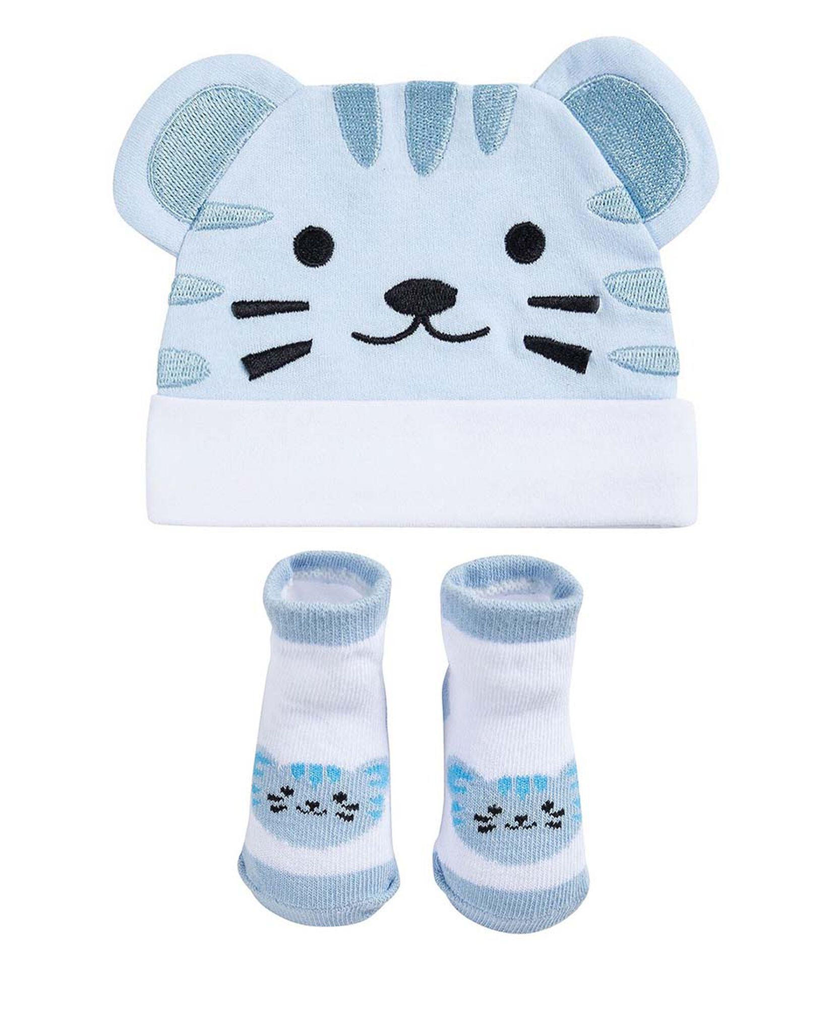 Set gorro + calcetines bebé animalito Set gorro + calcetines bebé animalito