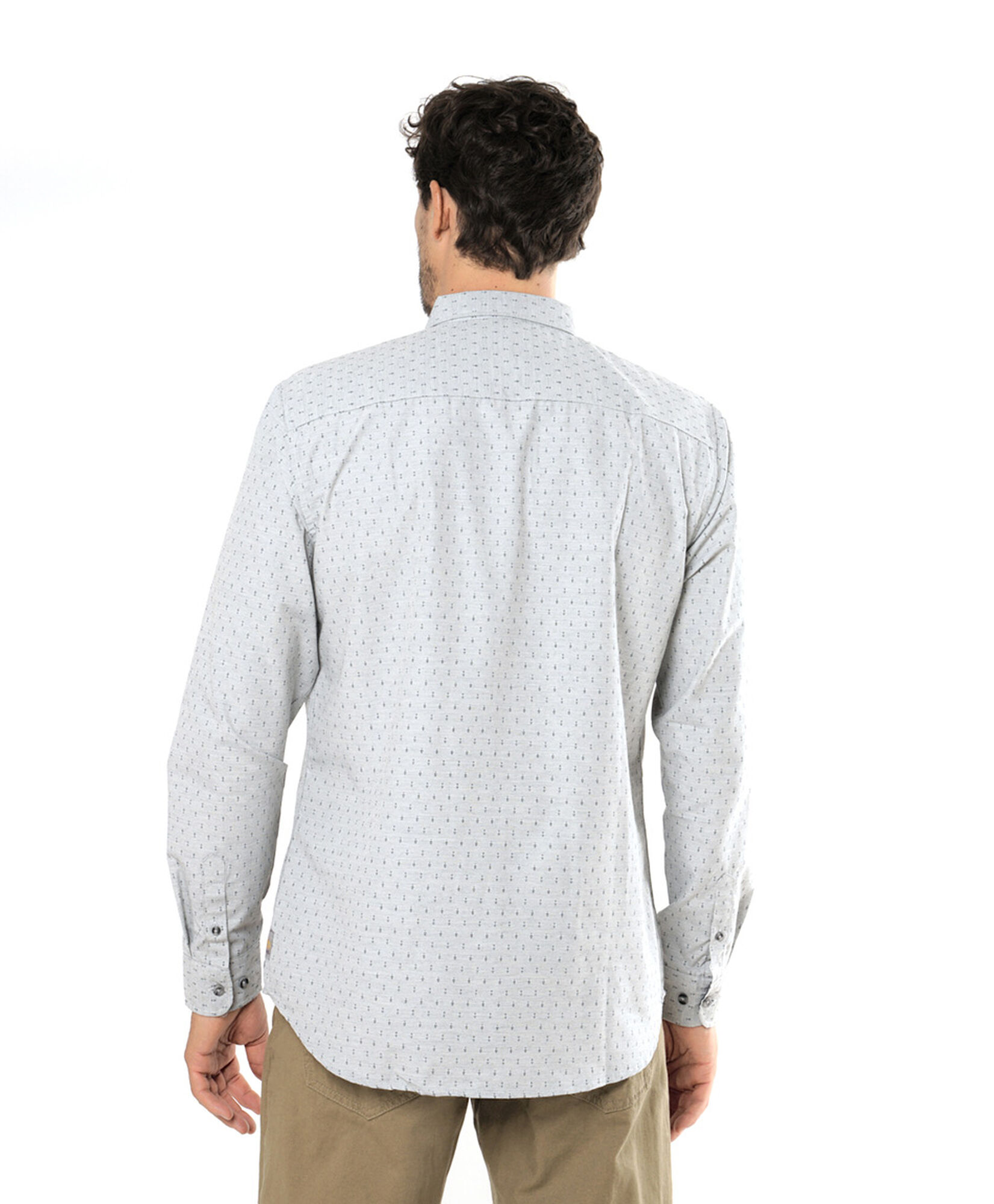 Camisa hombre gris print Camisa hombre gris print