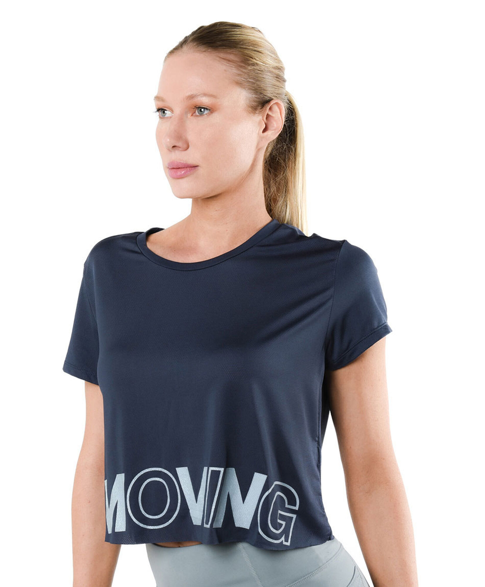 Polera deportiva mujer moving crop Polera deportiva mujer moving crop