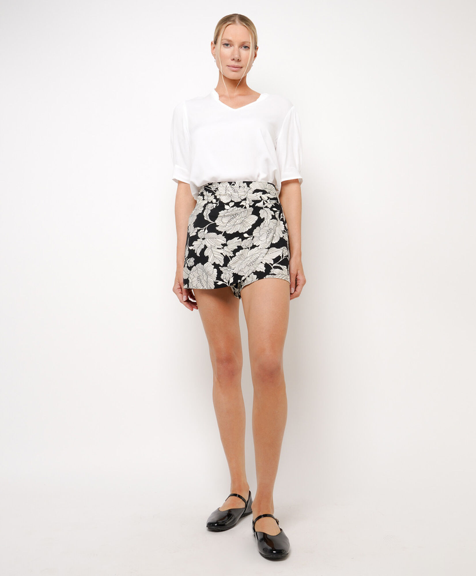 Short mujer falda flores Short mujer falda flores