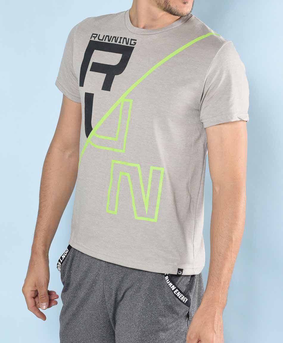 Polera deportiva manga corta cuello redondo